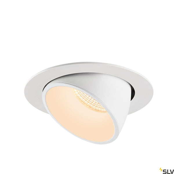 SLV NUMINOS® GIMBLE XL, white recessed ceiling light, 2700K 20° 1006039