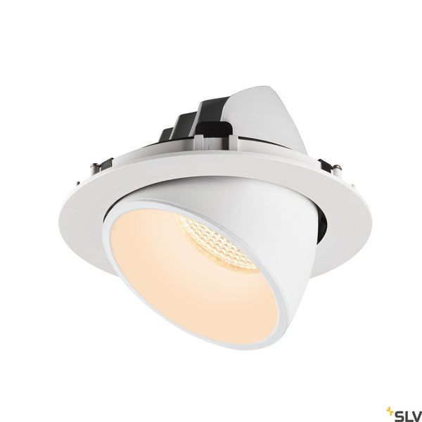 SLV NUMINOS® GIMBLE XL, white recessed ceiling light, 2700K 40° 1006042