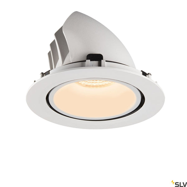 SLV NUMINOS® GIMBLE XL, white recessed ceiling light, 2700K 55° 1006045