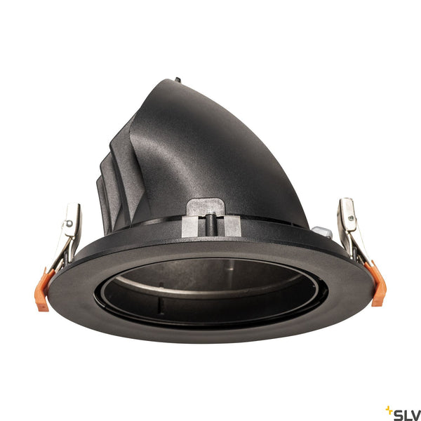 SLV NUMINOS® GIMBLE XL, black recessed ceiling light, 3000K 40° 1006050