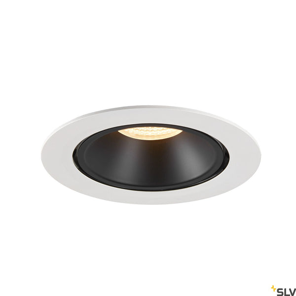 SLV NUMINOS® GIMBLE XL, white / black recessed ceiling light, 3000K 20° 1006056