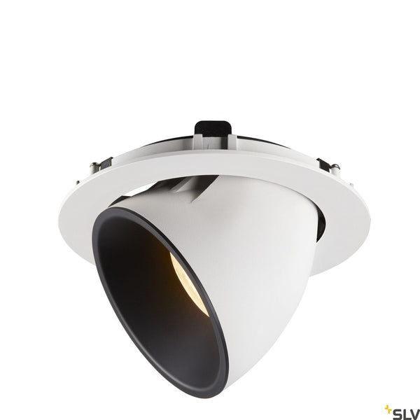 SLV NUMINOS® GIMBLE XL, white / black recessed ceiling light, 3000K 20° 1006056