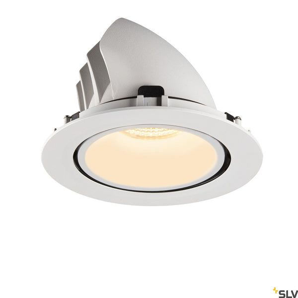 SLV NUMINOS® GIMBLE XL, white recessed ceiling light, 3000K 20° 1006057