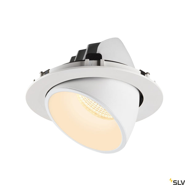 SLV NUMINOS® GIMBLE XL, white recessed ceiling light, 3000K 55° 1006063