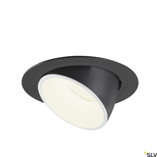SLV NUMINOS® GIMBLE XL, black / white recessed ceiling light, 4000K 40° 1006069