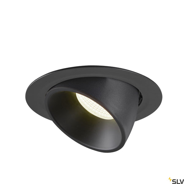 SLV NUMINOS® GIMBLE XL, black recessed ceiling light, 4000K 55° 1006071