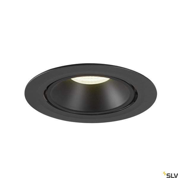 SLV NUMINOS® GIMBLE XL, black recessed ceiling light, 4000K 55° 1006071