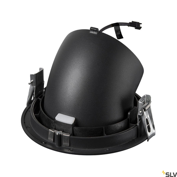 SLV NUMINOS® GIMBLE XL, black / chrome recessed ceiling light, 4000K 55° 1006073