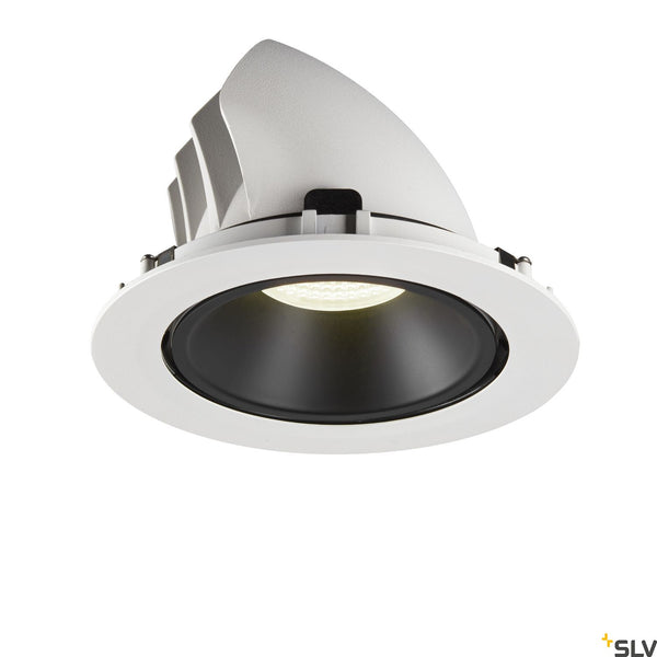 SLV NUMINOS® GIMBLE XL, white / black recessed ceiling light, 4000K 20° 1006074
