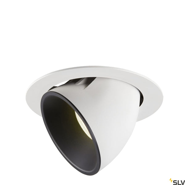 SLV NUMINOS® GIMBLE XL, white / black recessed ceiling light, 4000K 40° 1006077