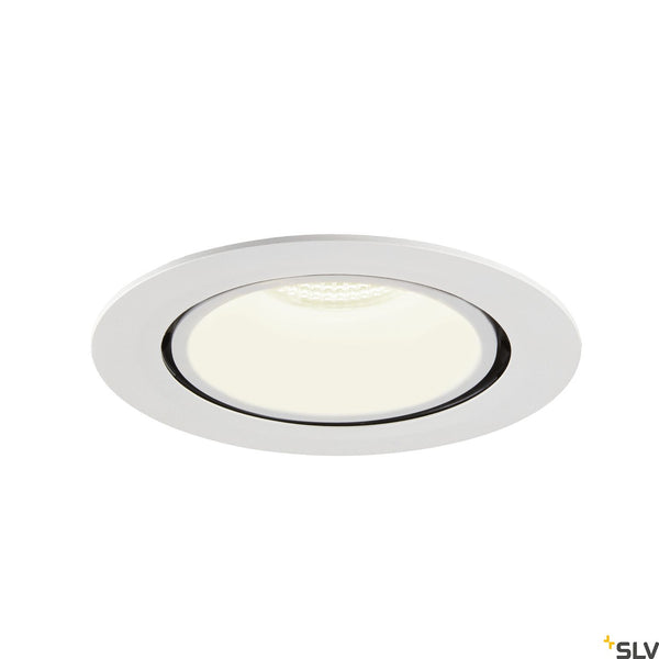 SLV NUMINOS® GIMBLE XL, white recessed ceiling light, 4000K 40° 1006078