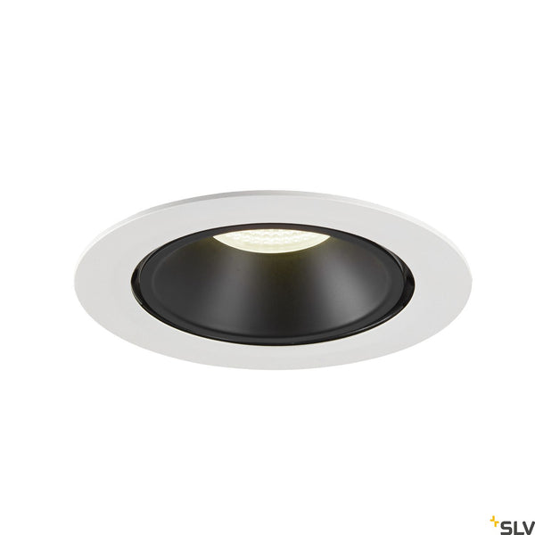 SLV NUMINOS® GIMBLE XL, white / black recessed ceiling light, 4000K 55° 1006080