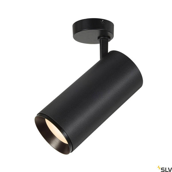 SLV NUMINOS® SPOT XL PHASE, black ceiling mounted light, 36W 3000K 24° 1006089