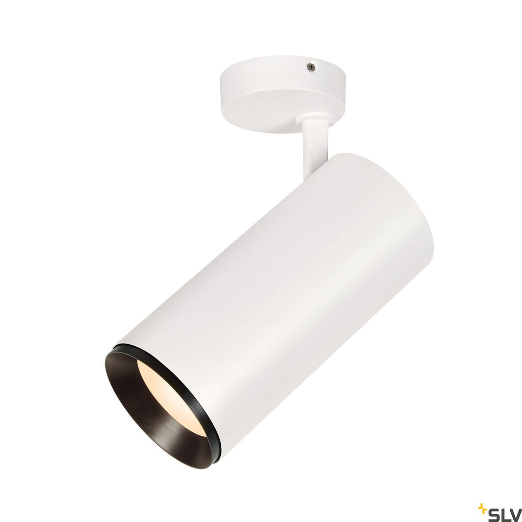 SLV NUMINOS® SPOT XL PHASE, white / black ceiling mounted light, 36W 3000K 24° 1006092