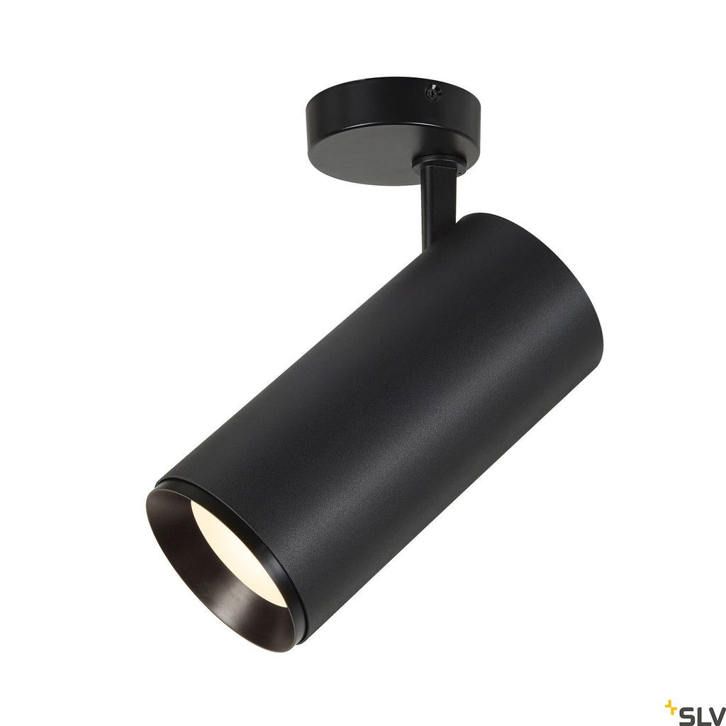 SLV NUMINOS® XL PHASE, black ceiling mounted light, 36W 24° 1006095