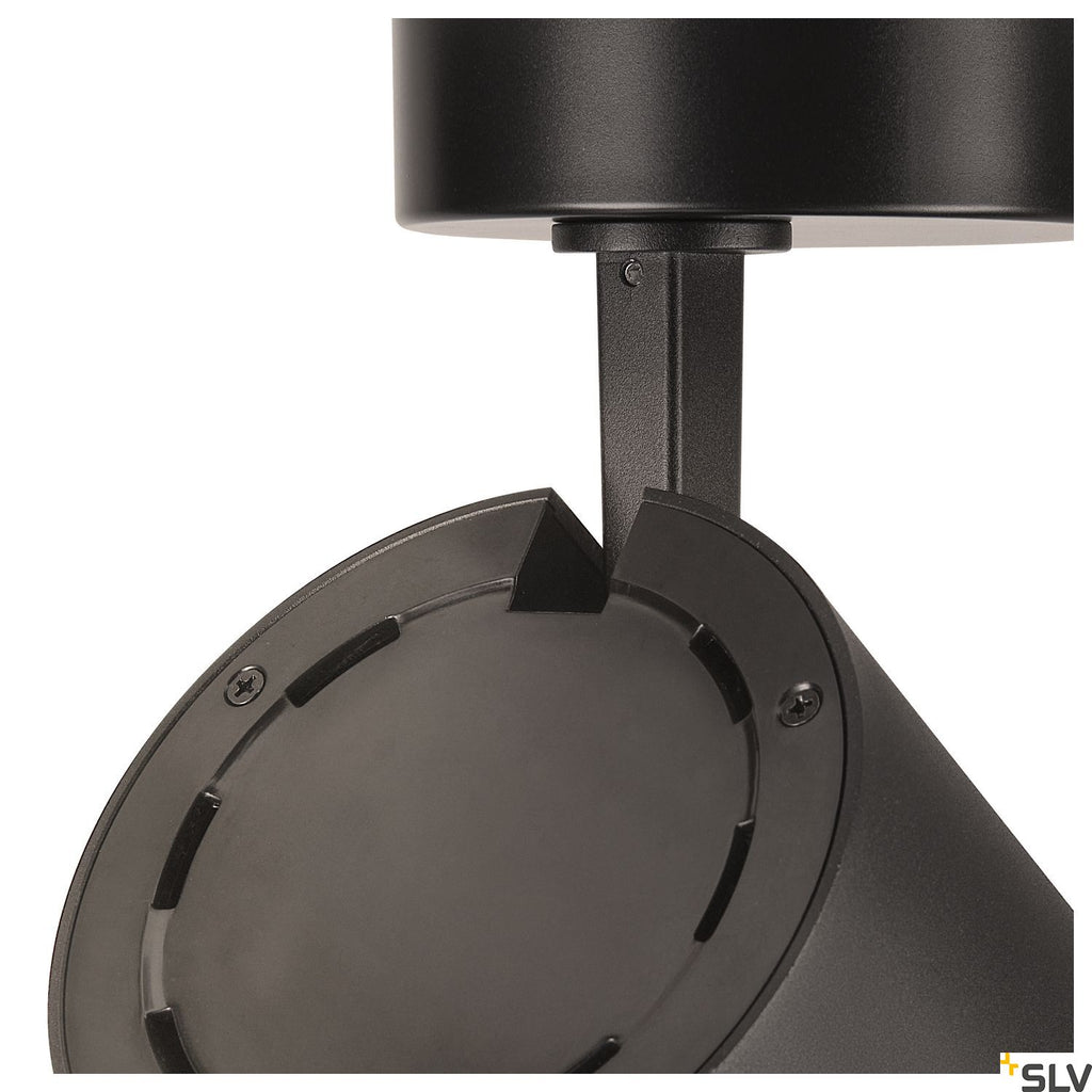 SLV NUMINOS® XL PHASE, black ceiling mounted light, 36W 24° 1006095