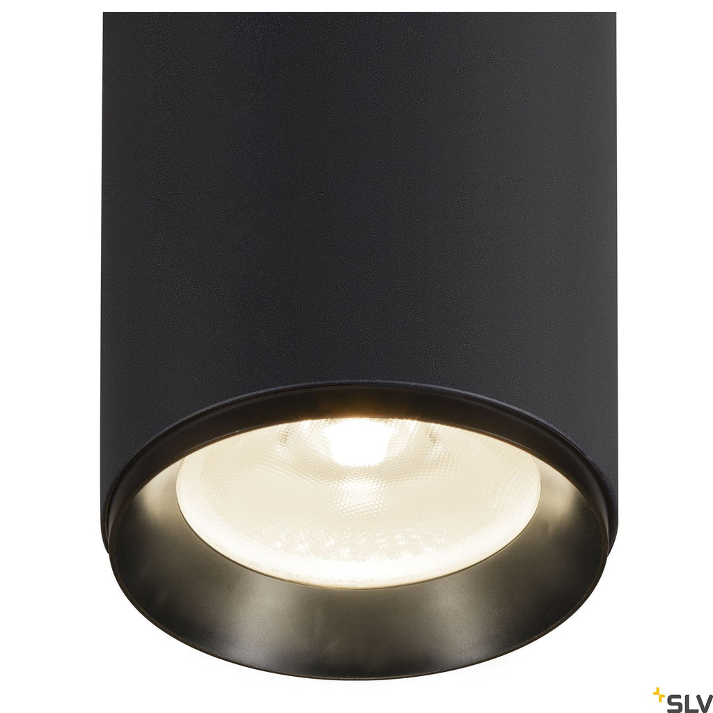 SLV NUMINOS® XL PHASE, black ceiling mounted light, 36W 24° 1006095