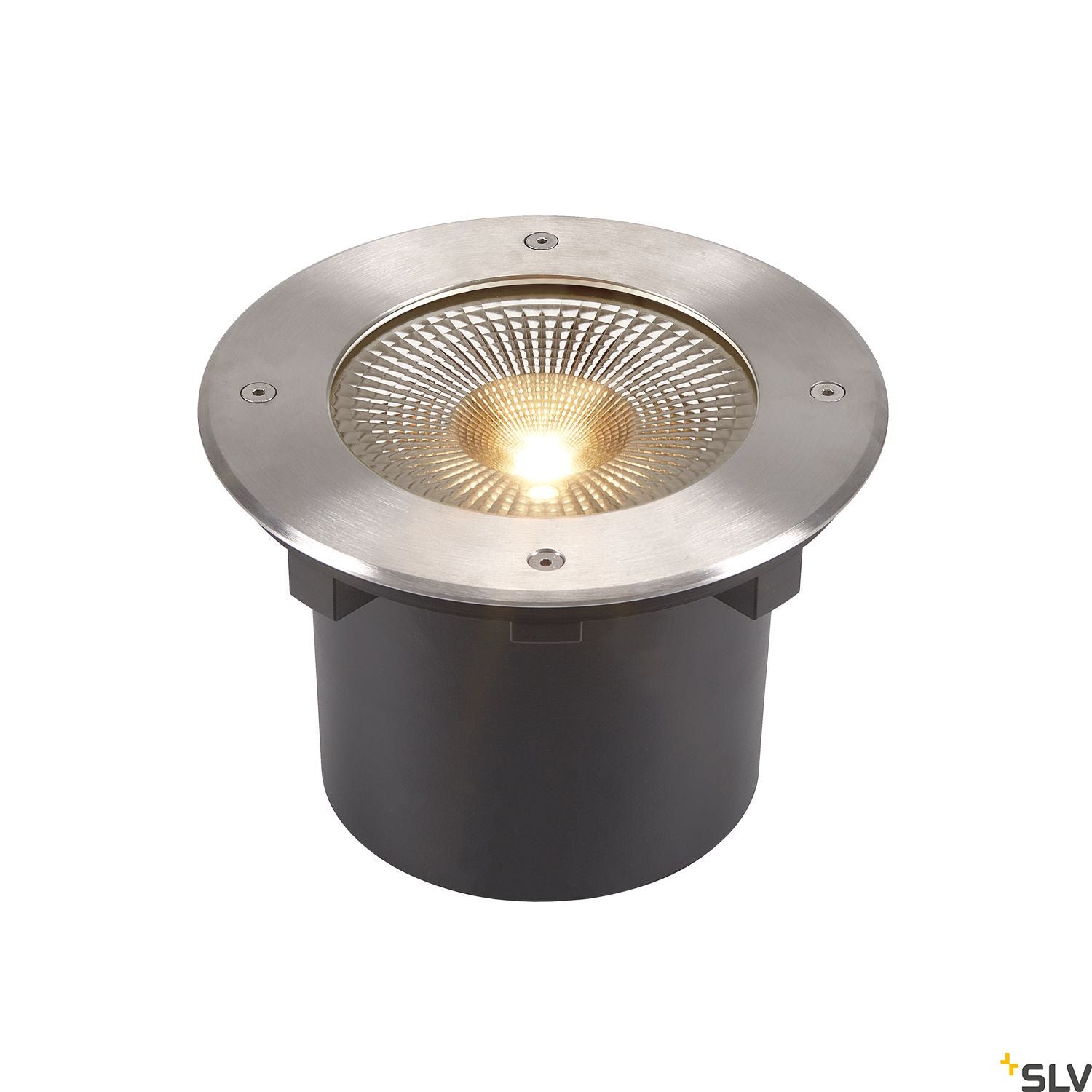 SLV ROCCI 200 EL round, black in-ground light 16W 3000K 120° 1006104