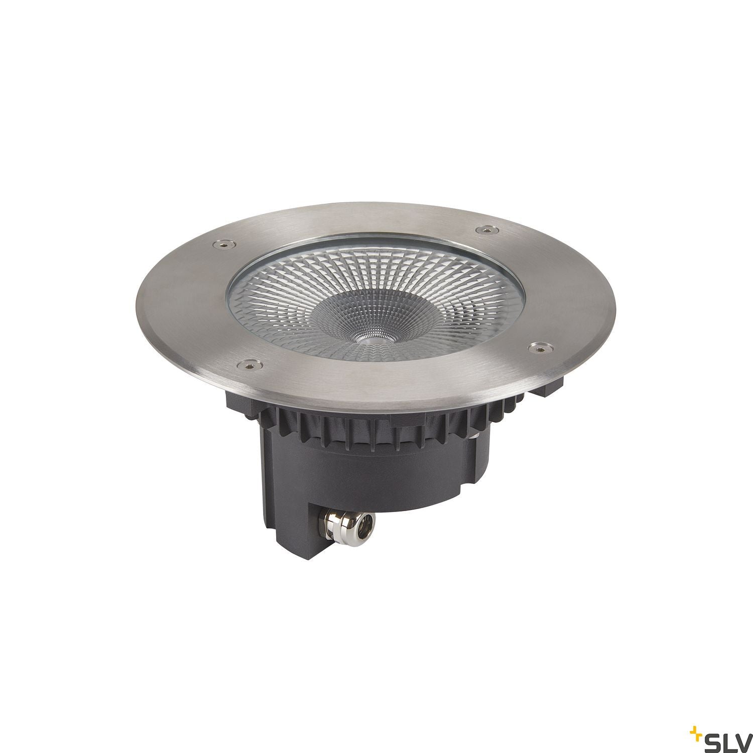 SLV ROCCI 200 EL round, black in-ground light 16W 3000K 120° 1006104