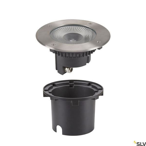 SLV ROCCI 200 EL round, black in-ground light 16W 3000K 120° 1006104