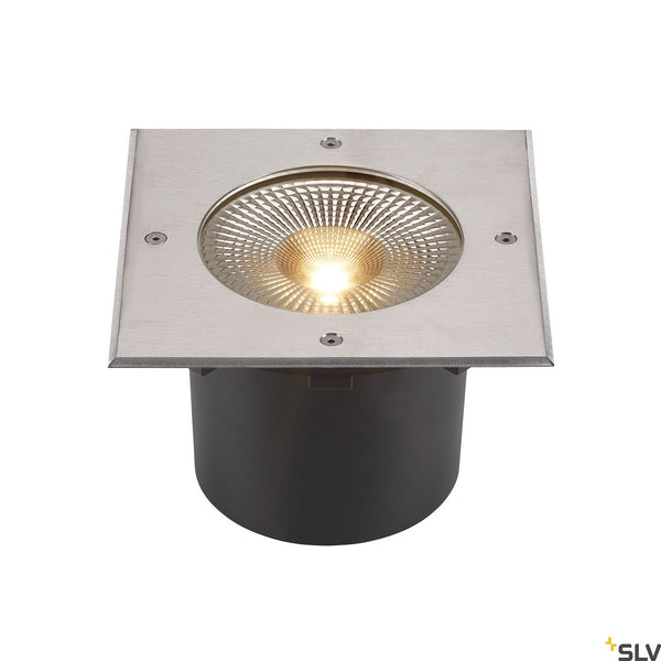SLV ROCCI 200 EL square, black in-ground light 16W 3000K 120° 1006105
