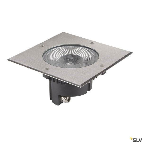 SLV ROCCI 200 EL square, black in-ground light 16W 3000K 120° 1006105