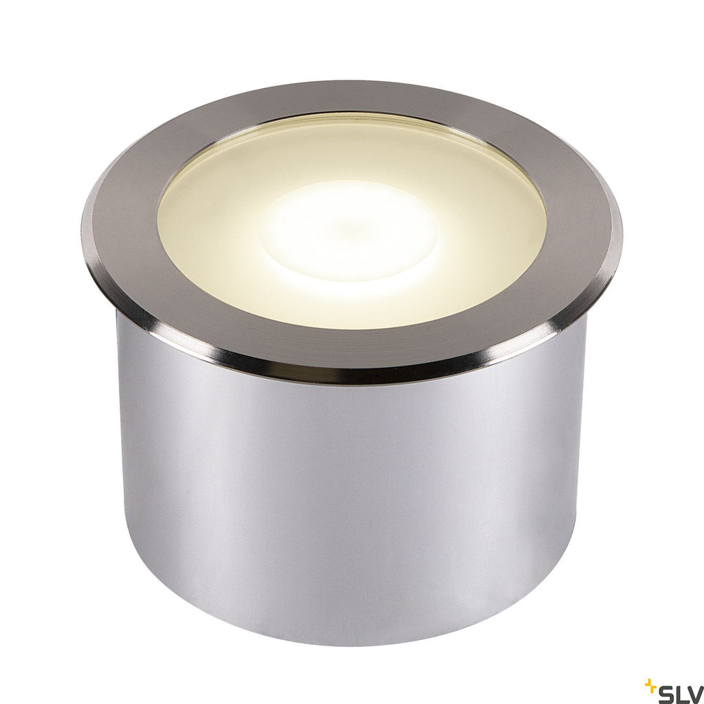 SLV DASAR FLAT 120 EL, stainless steel Driveway light, 7W 3000K 1006106