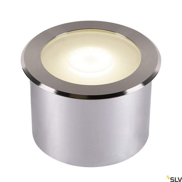 SLV DASAR FLAT 120 EL, stainless steel Driveway light, 7W 3000K 1006106