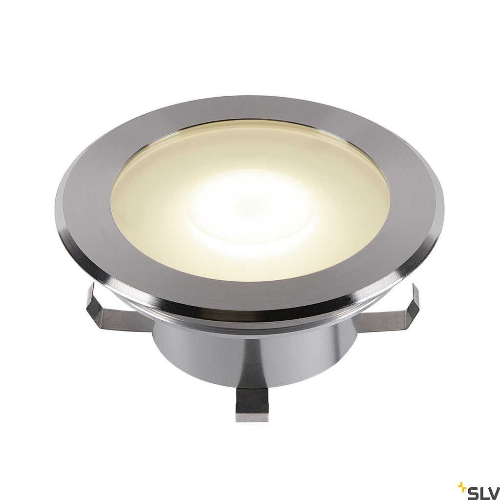SLV DASAR FLAT 120 EL, stainless steel Driveway light, 7W 3000K 1006106