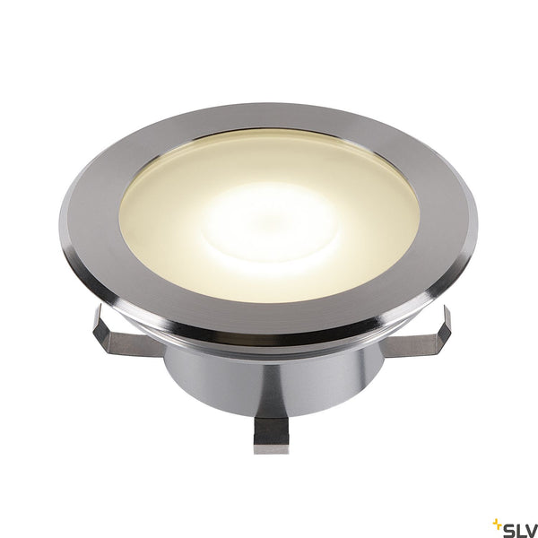 SLV DASAR FLAT 120 EL, stainless steel Driveway light, 7W 3000K 1006106
