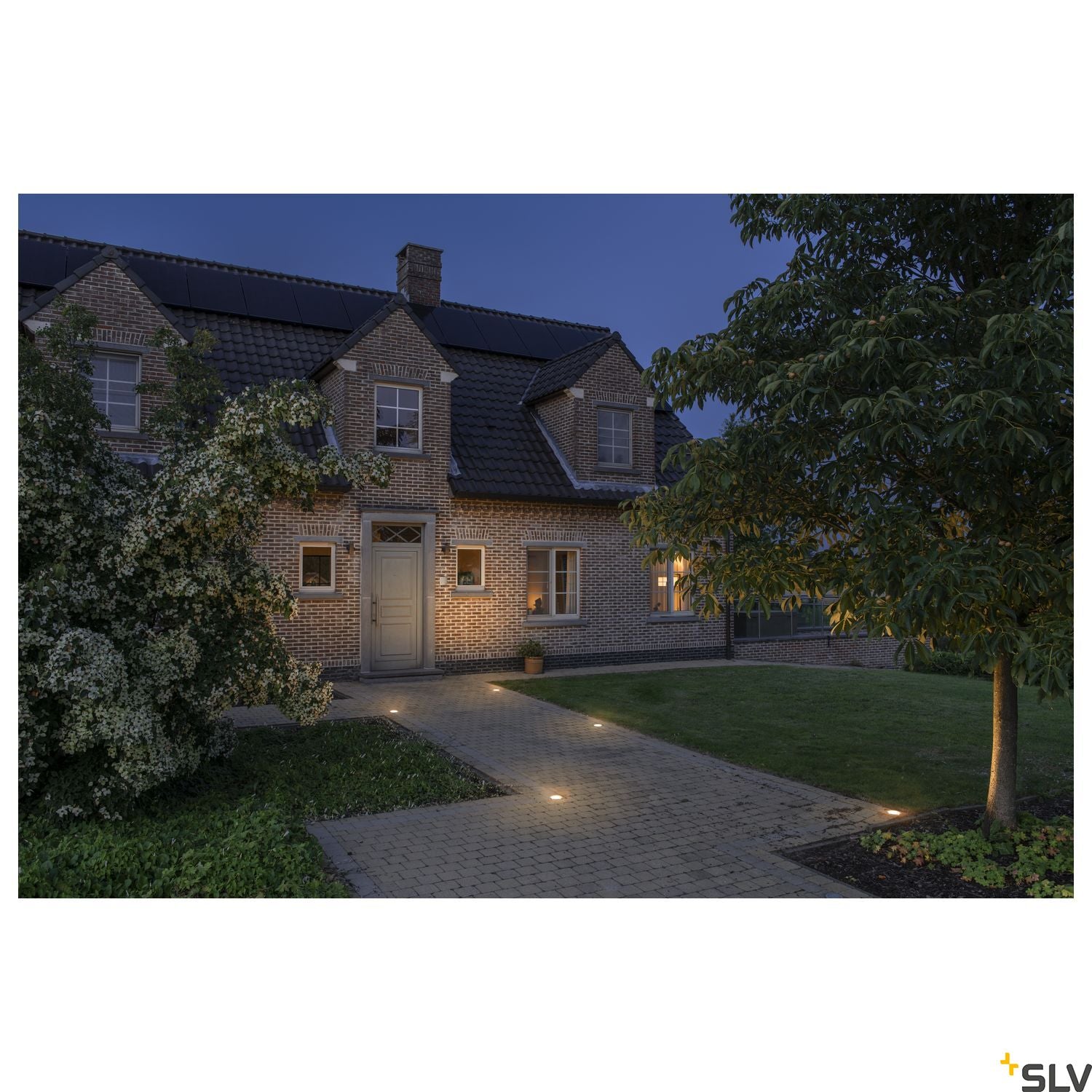 SLV DASAR FLAT 120 EL, stainless steel Driveway light, 7W 3000K 1006106