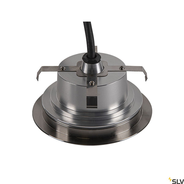 SLV DASAR FLAT 120 EL, stainless steel in-ground light, 7W 4000K 1006107