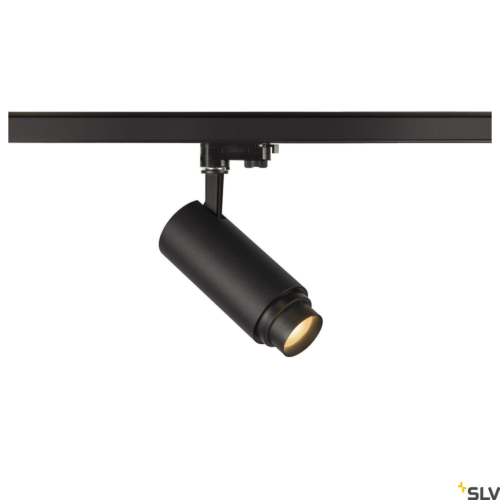 SLV NUMINOS ZOOM Dimmable, black 3-phase spot, 20W 2700K 15-60° 1006108