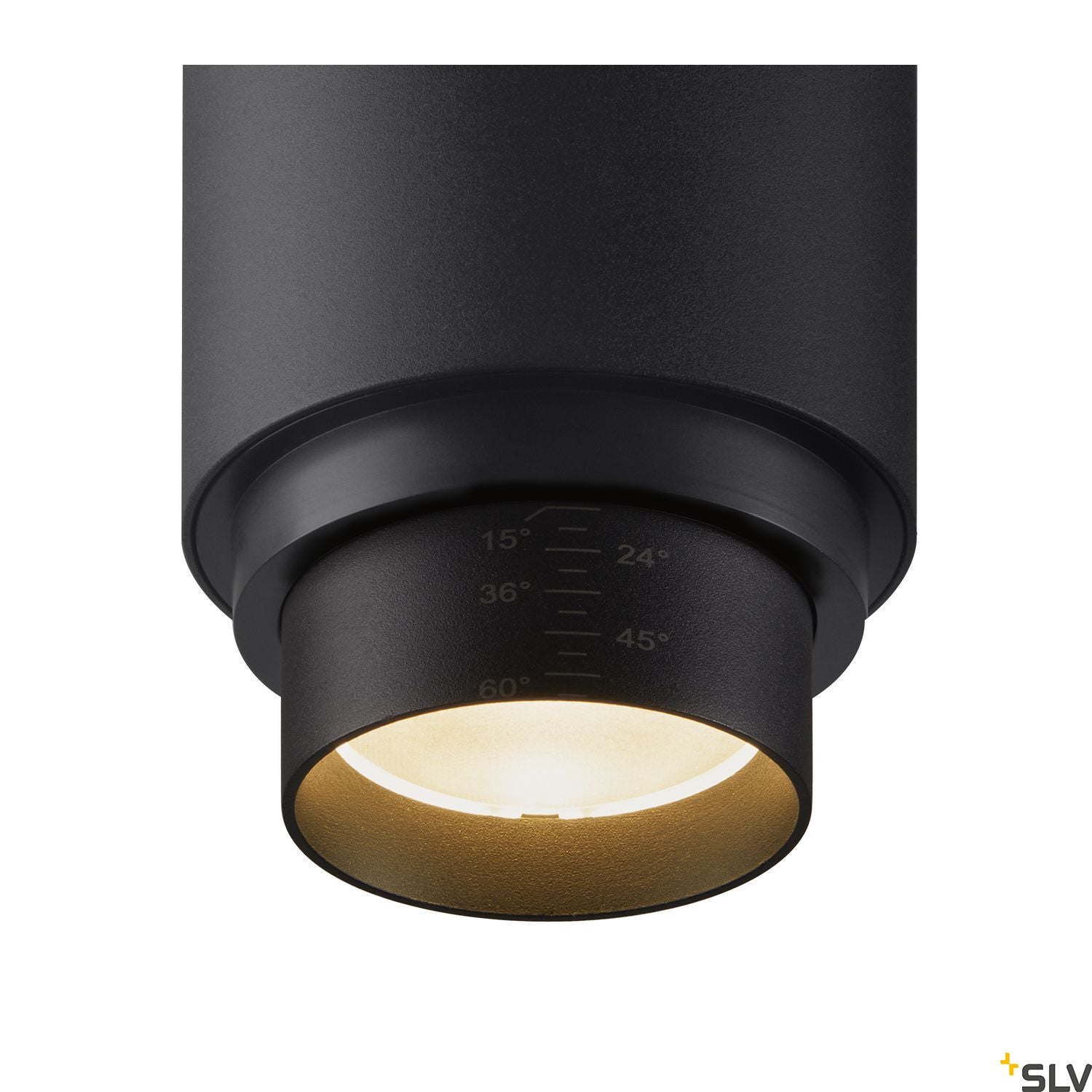 SLV NUMINOS ZOOM Dimmable, black 3-phase spot, 20W 2700K 15-60° 1006108