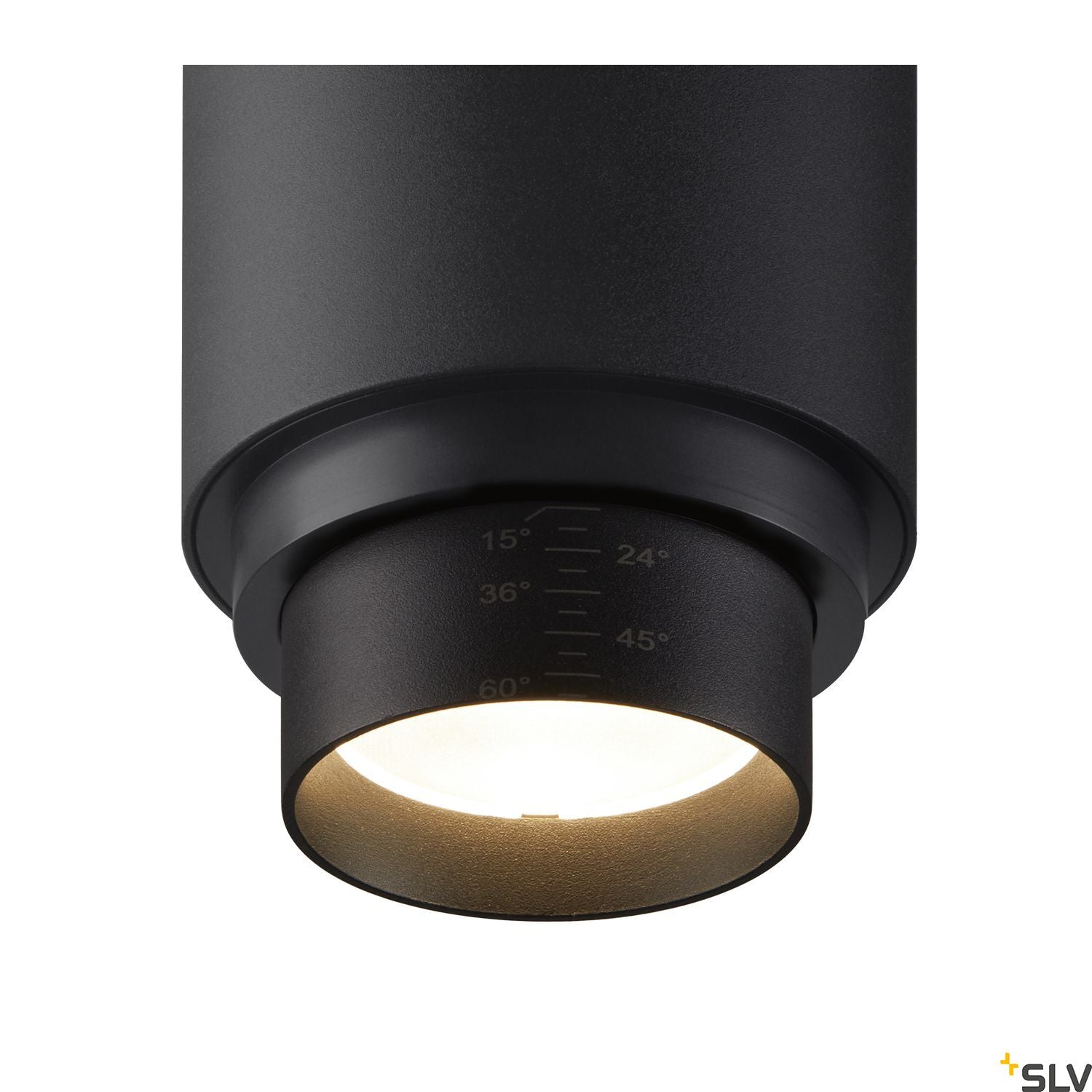 SLV NUMINOS® ZOOM M DALI, black 3-phase spot, 20W 3000K 15-60° 1006116