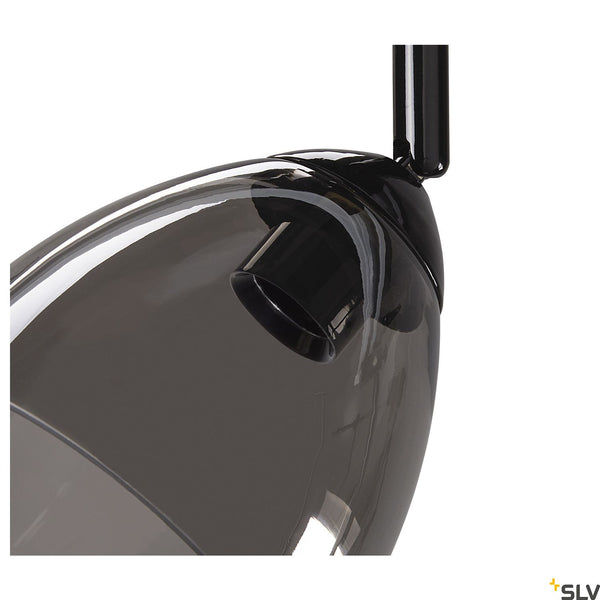Black Track Light Fitting SLV PARA CONE GL GU10, black / transparent 1-phase spot 1006155