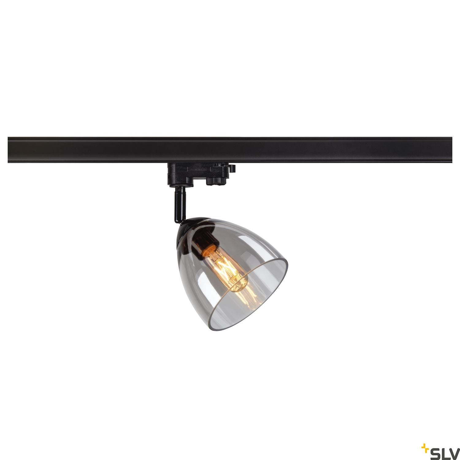 SLV PARA CONE GL GU10, bamboo / transparent 3-phase spot 1006157