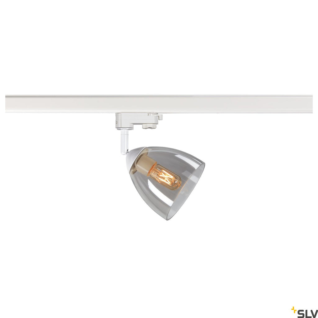 SLV PARA CONE GL GU10, white / transparent 3-phase spot 1006158