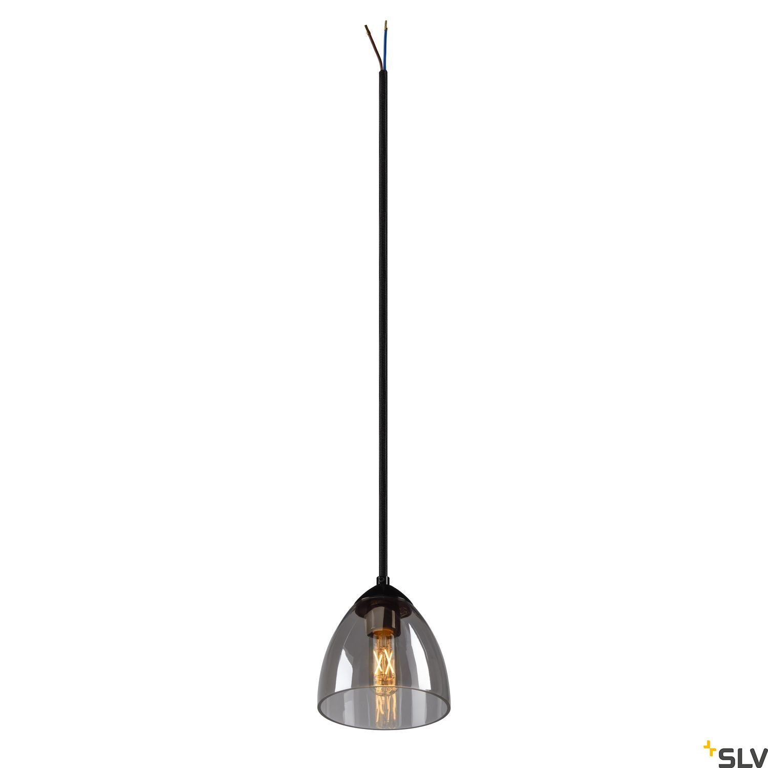 SLV PARA CONE GL GU10, black / transparent pendant light 1006159