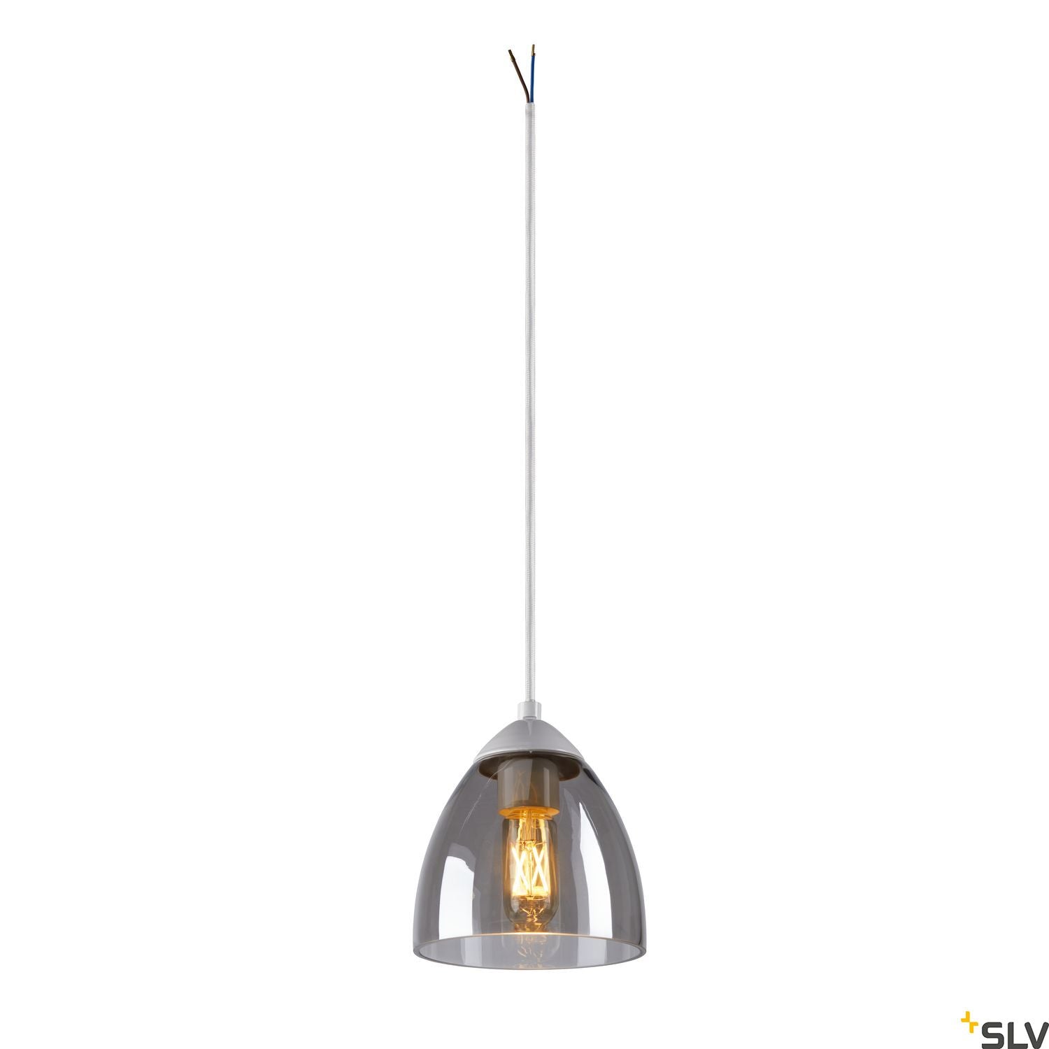 SLV PARA CONE GL GU10, white / transparent pendant light 1006160