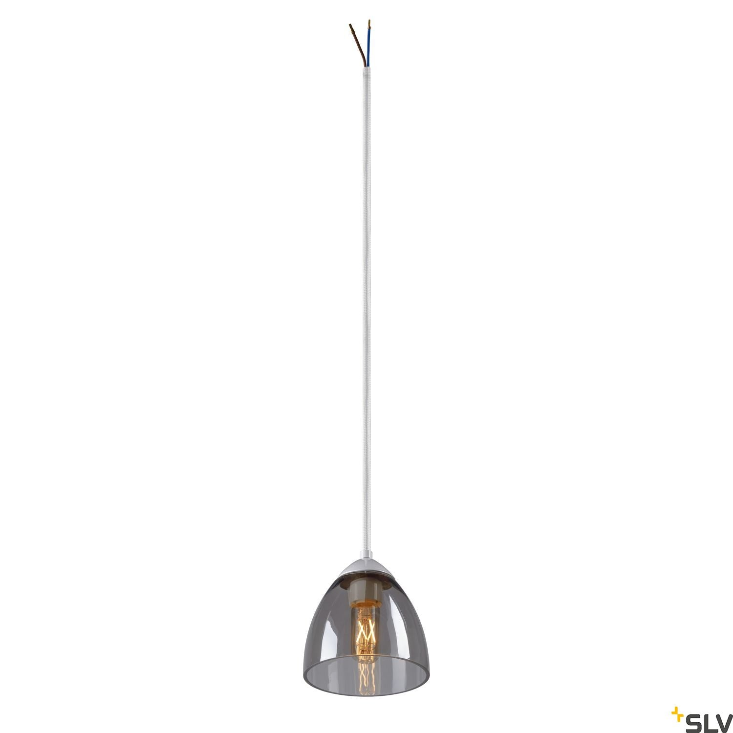 SLV PARA CONE GL GU10, white / transparent pendant light 1006160