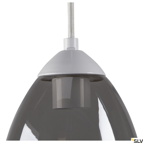 SLV PARA CONE GL GU10, white / transparent pendant light 1006160