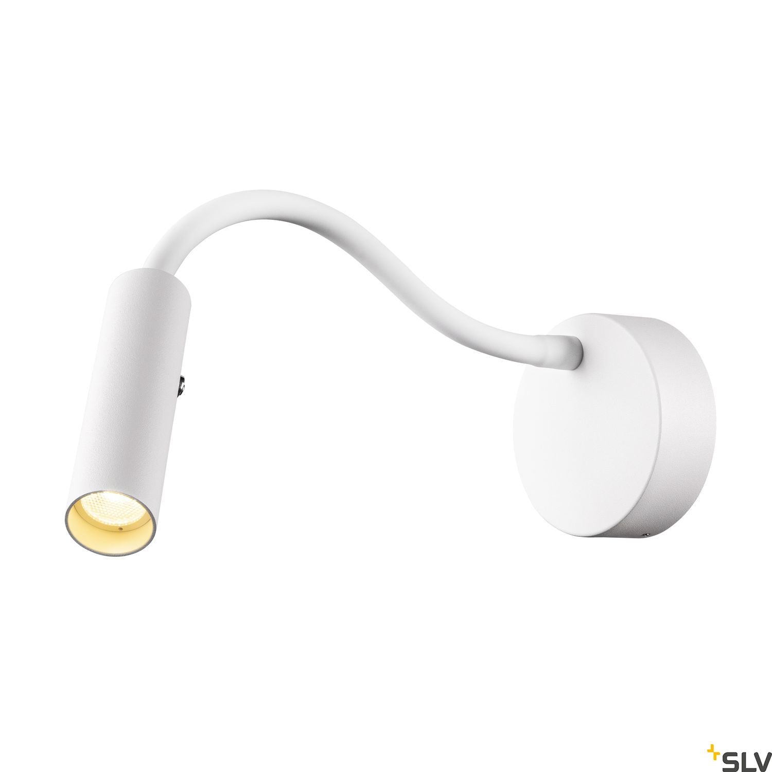 SLV KARPO GOOSE, white wall-mounted light, 5.8W 3000K 40° 1006161
