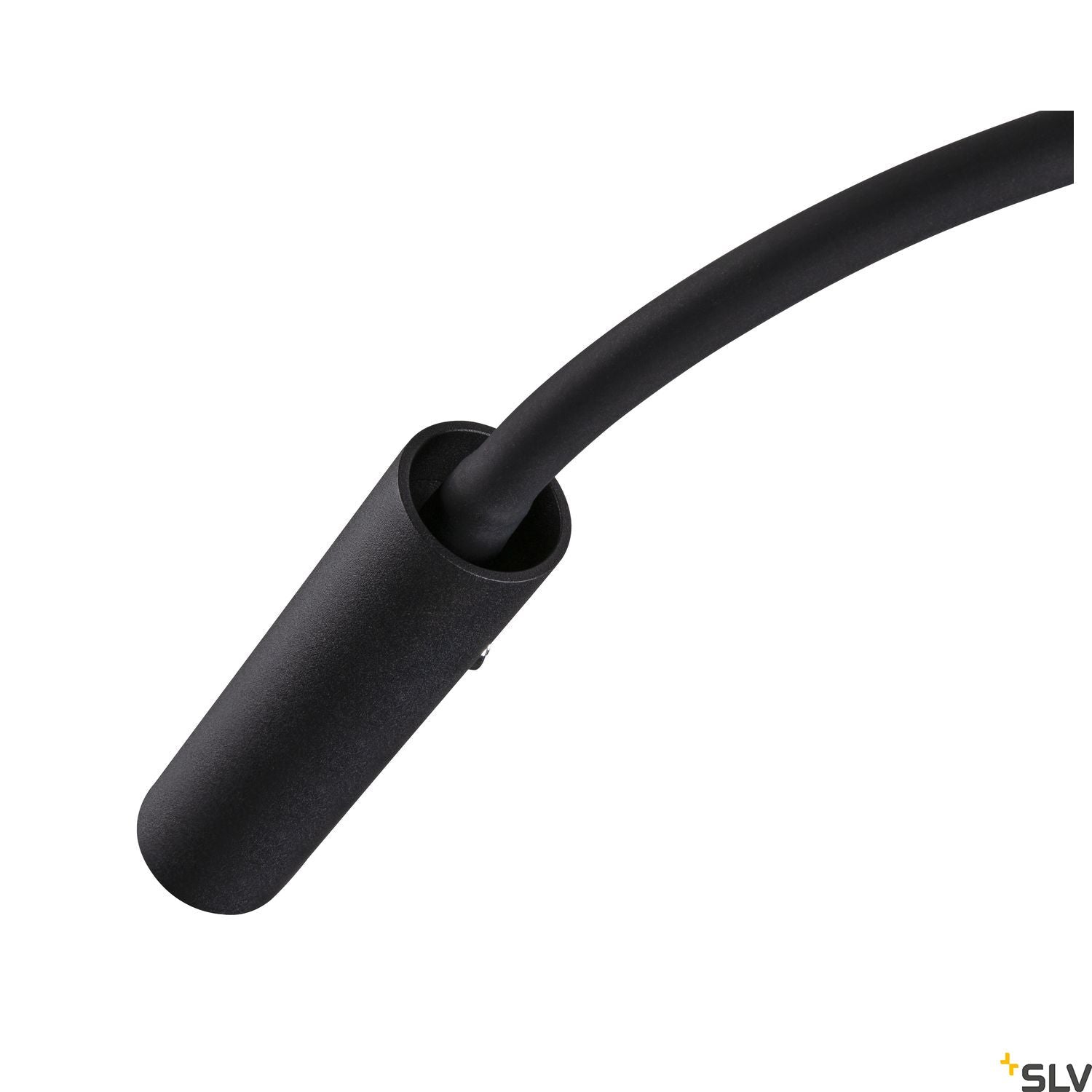SLV KARPO GOOSE, black wall-mounted light, 5.8W 3000K 40° 1006162