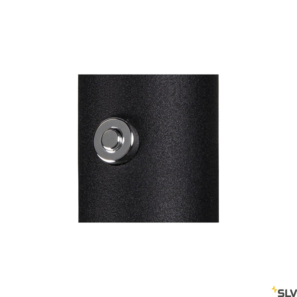 SLV KARPO GOOSE, black wall-mounted light, 5.8W 3000K 40° 1006162