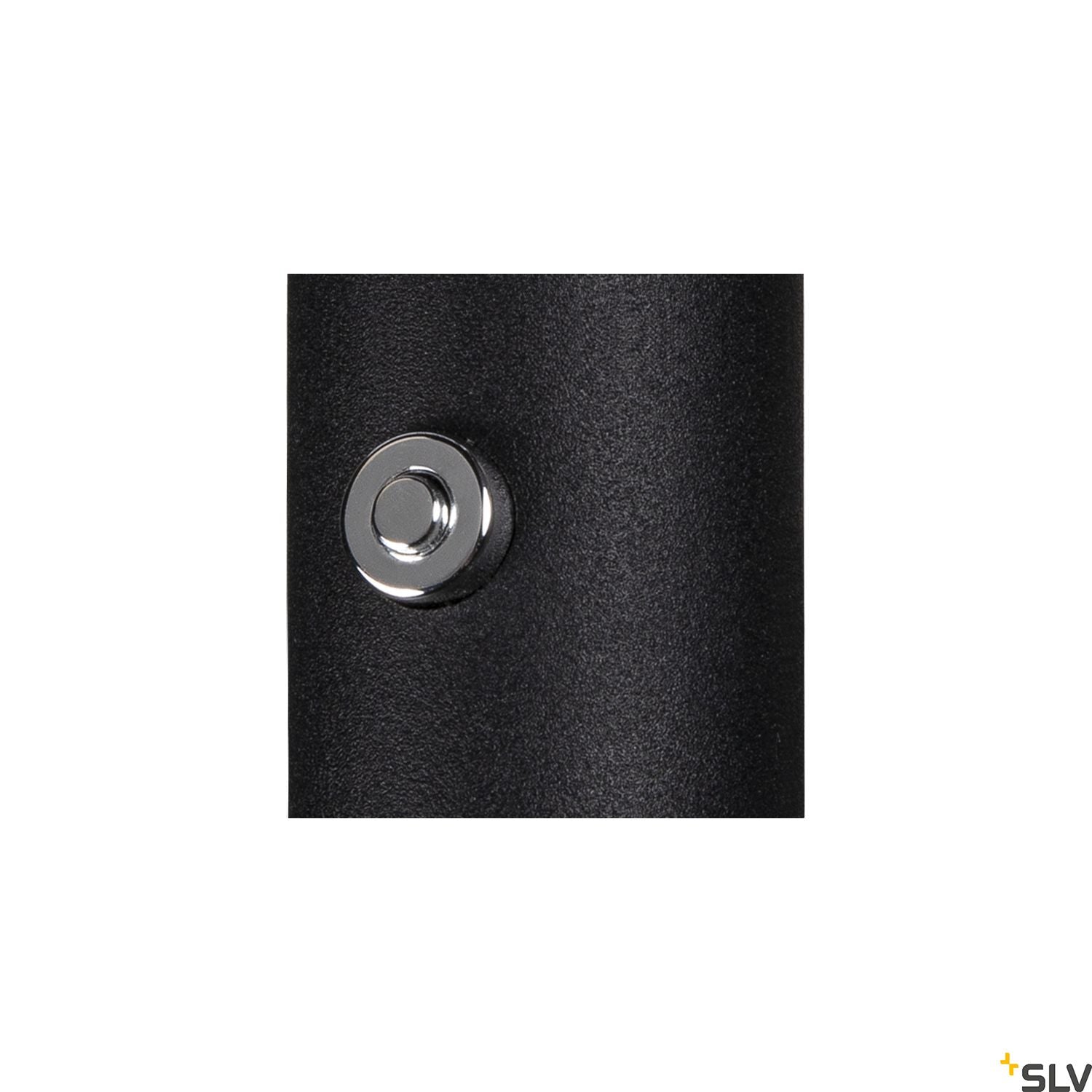 SLV KARPO GOOSE, black wall-mounted light, 5.8W 3000K 40° 1006162
