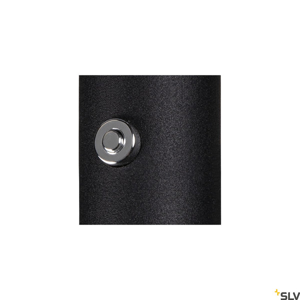 SLV KARPO GOOSE, black wall-mounted light, 5.8W 3000K 40° 1006162