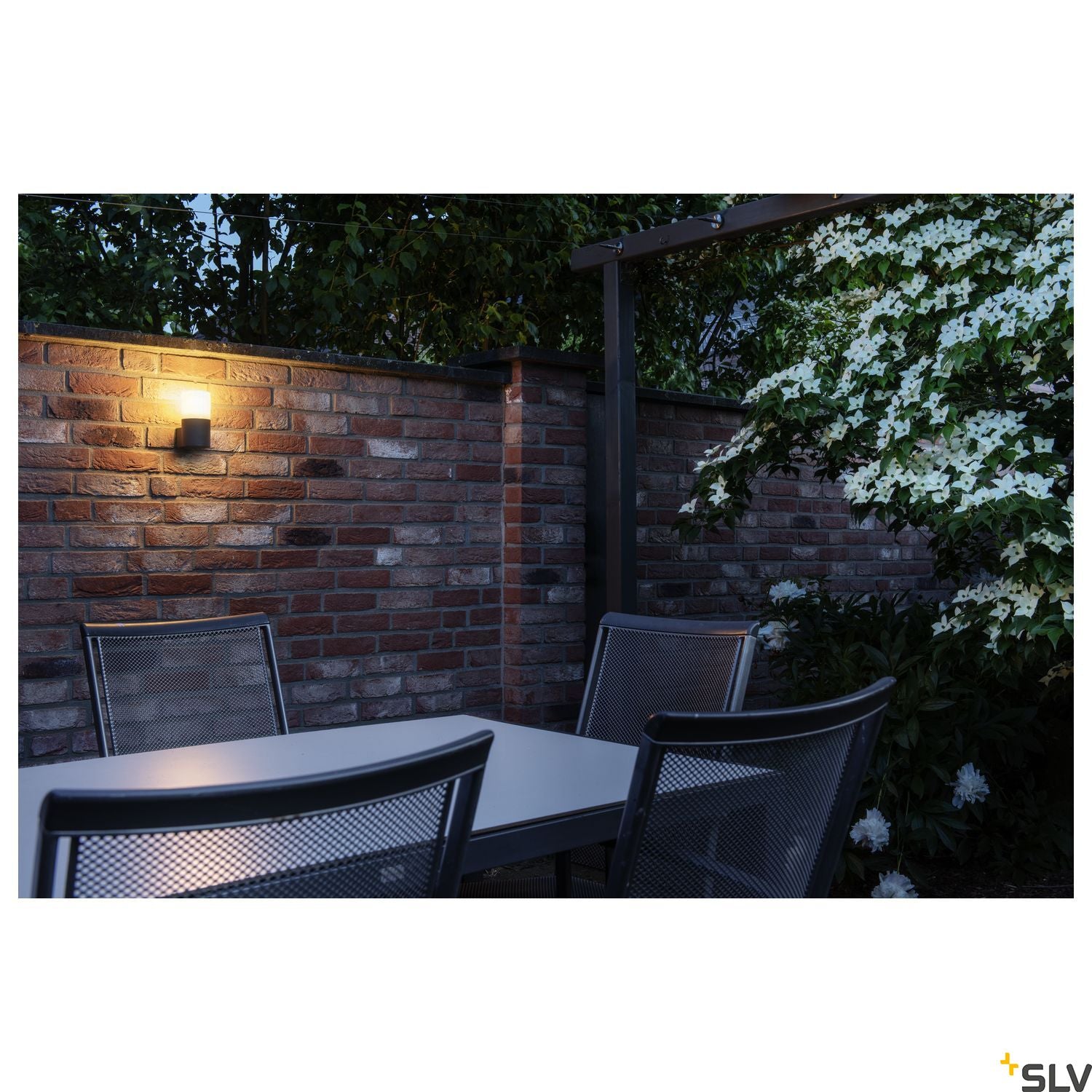 SLV GRAFIT E27 round, anthracite wall-mounted light 1006178