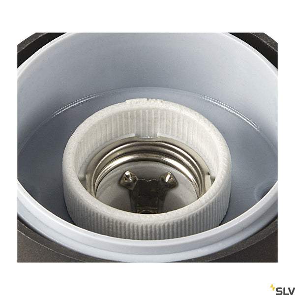 SLV GRAFIT E27 round, anthracite wall-mounted light 1006178