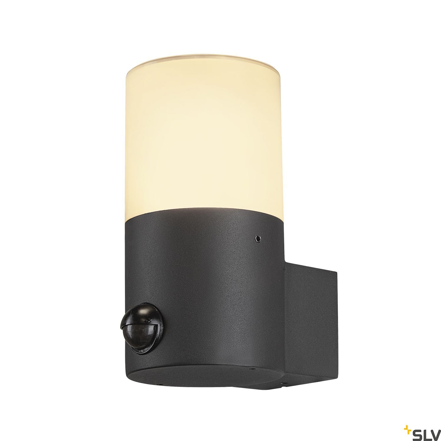 SLV GRAFIT E27 round Sensor, anthracite wall-mounted light 1006179